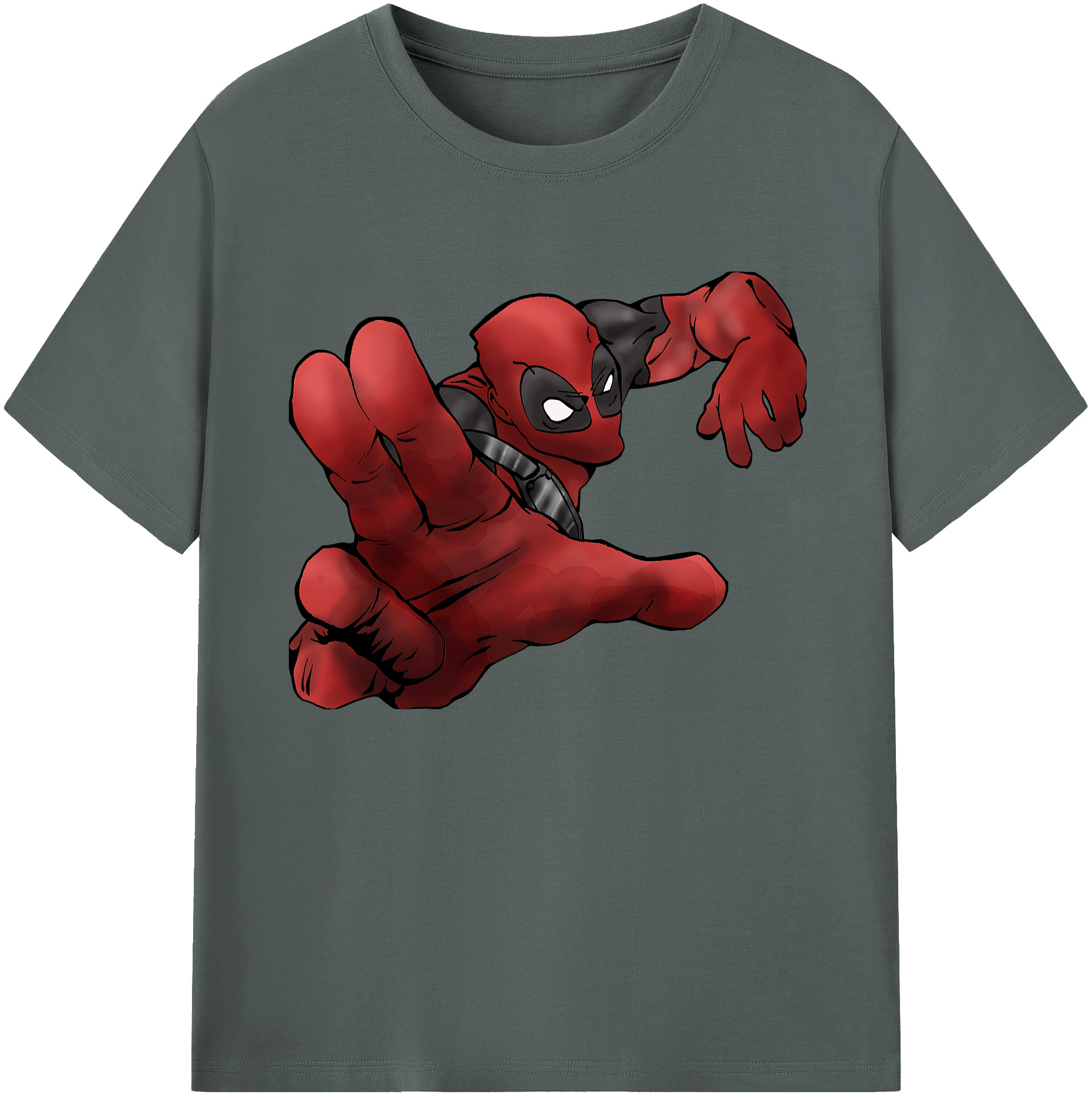 （画像用） Deadpool デッドプール 綿100％ メンズ半袖Tシャツ｜肌触りやわらか＆通気性